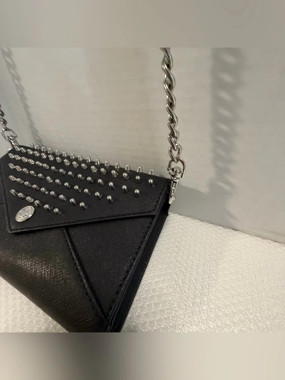 Rebecca Minkoff Black Studded Envelope Wristlet